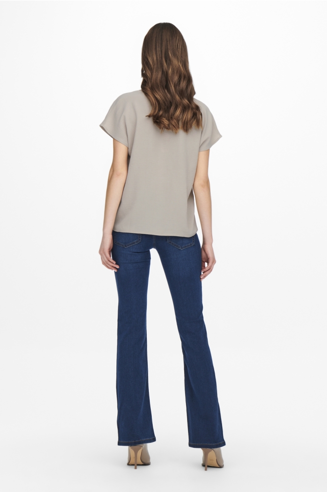JDYLION LIFE S/S TOP WVN NOOS 15249287 Chateau Gray